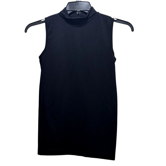 French Laundry Sweaters - Woman Black Sleeveless Hight Neck Top Size S